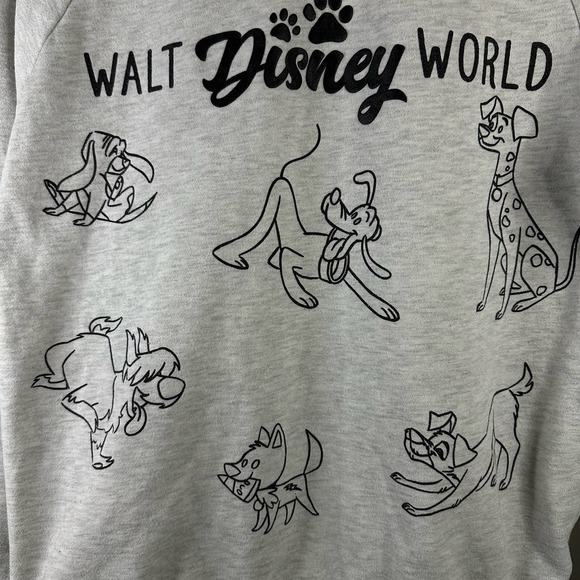 Disney Dogs Pullover Sweater Sweatshirt Gray Small - Picture 5 of 12